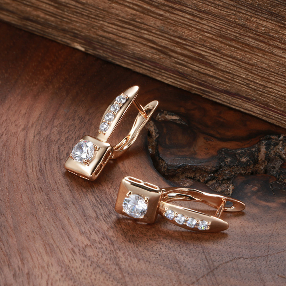 U-shaped brushed ear clips - Picture 6 of 6